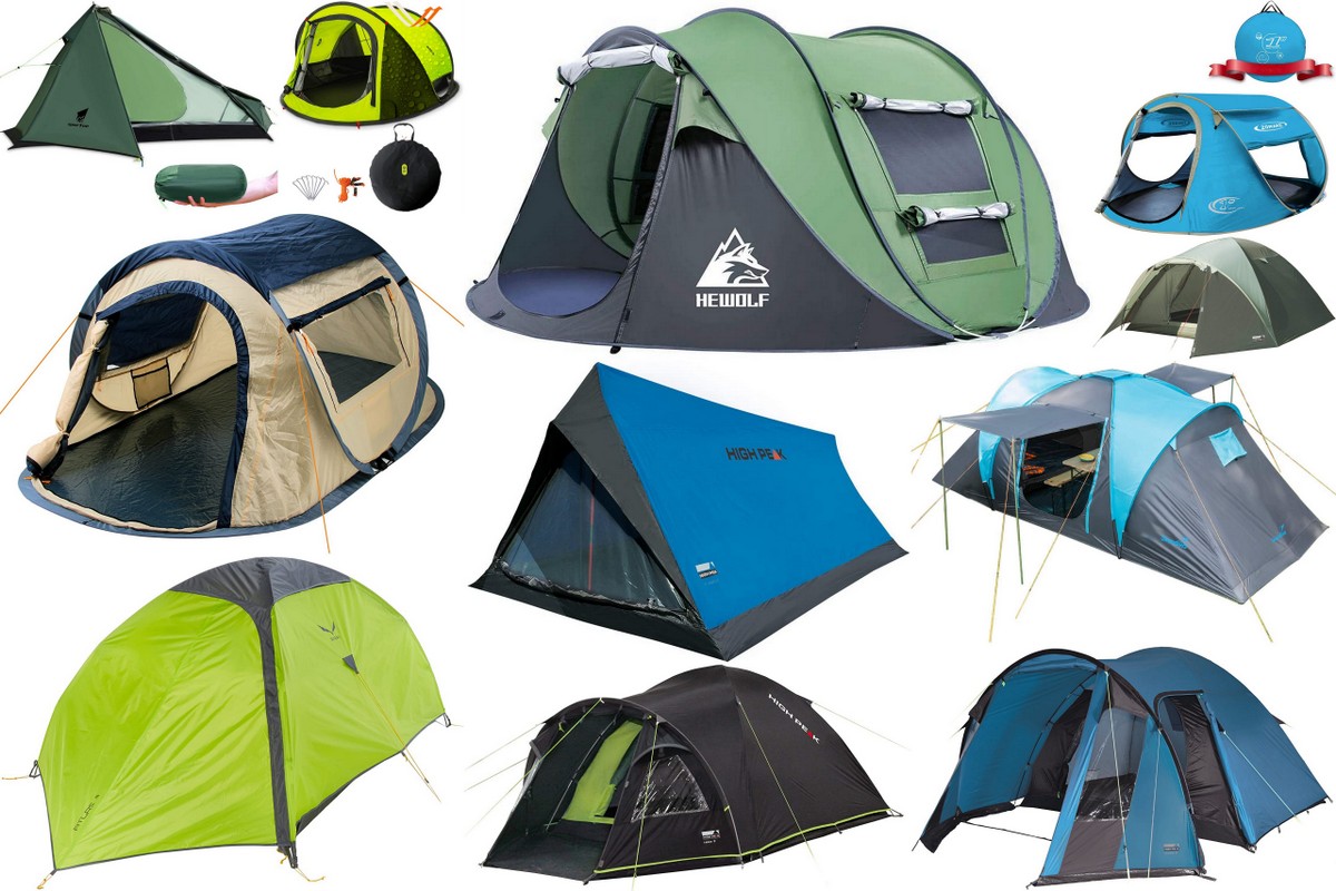 Outdoorzelt für 2 Personen Zelt Camping Festival Sekundenzelt mit Tragetasche 