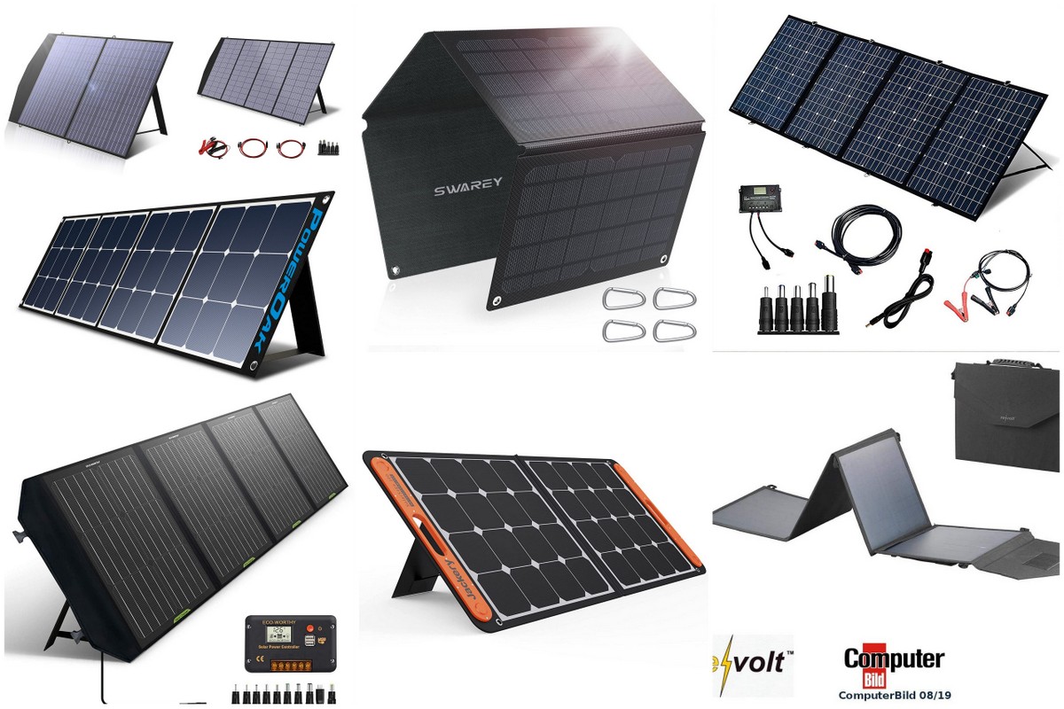 120W faltbares Solar Camping Reiseladegerät Solarpanel Camping Power Panel